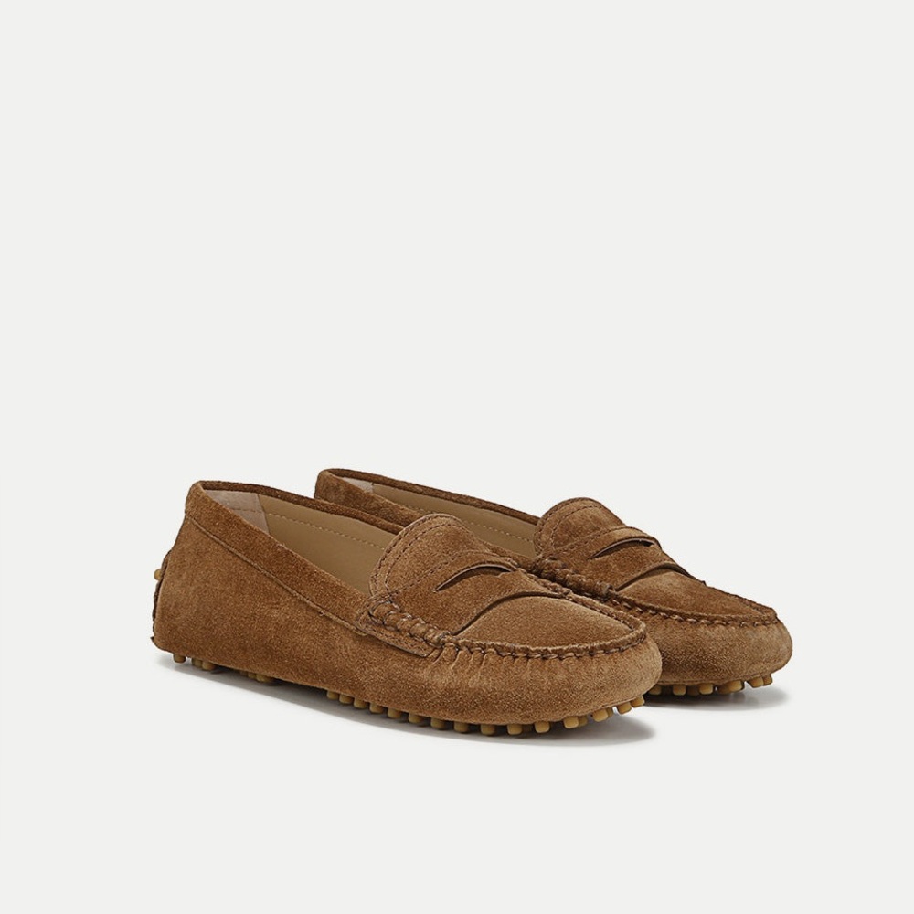 NEW Veronica Beard Jia Driving Loafer Hazelwood Suede 5 - Picture 2 of 8